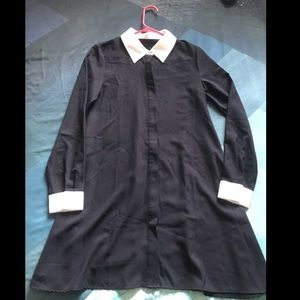 Wednesday Addams black crepe dress